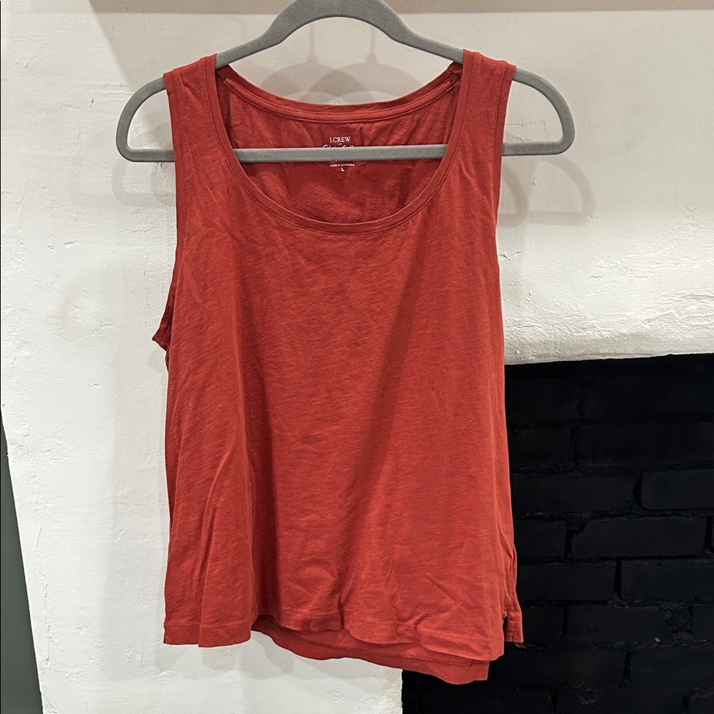 J Crew Factory Brick Red Tank Top